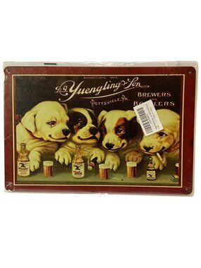 D G Yuengling & Son 12X8 Golden Era Retro Distressed Tin Sign Mult Color NEW